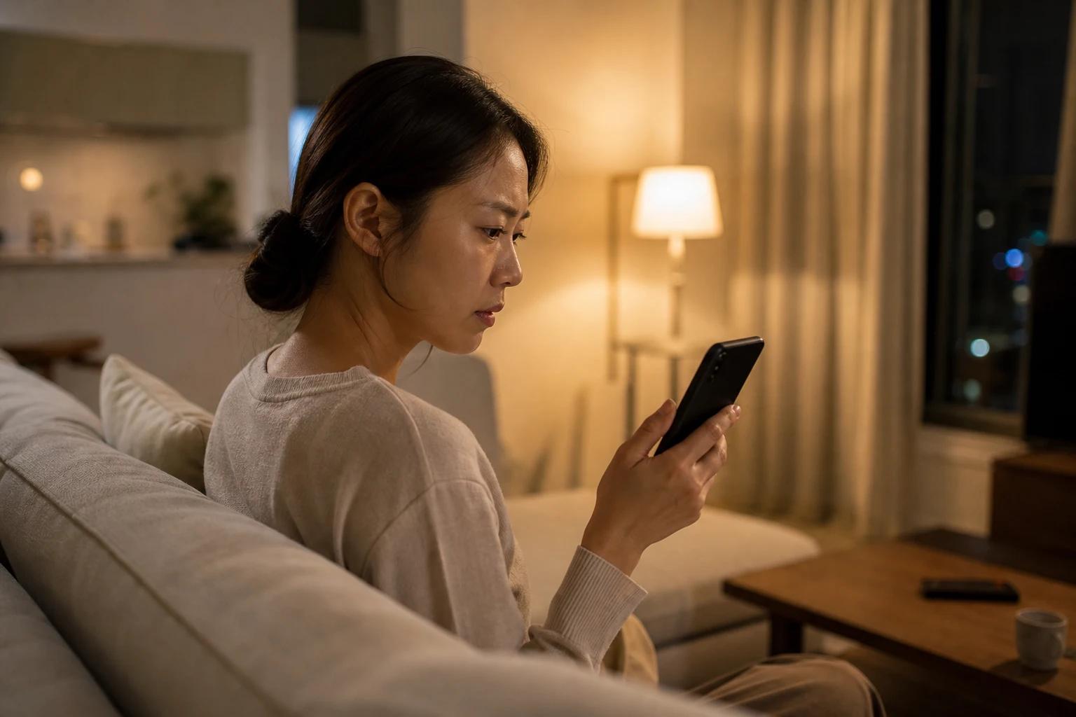 개인정보 유출 확인 상담과 서류 검토 장면